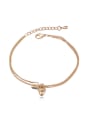 thumb Simple Clear austrian Crystal Gold Plated Bracelet 1