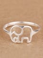 thumb Personalized Hollow Elephant Midi Ring 0