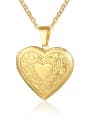 thumb Stainless Steel With Gold Plated Simplistic Pattern Heart Necklaces 2