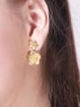 thumb Retro style Flowery Stud Earrings 1