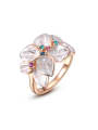 thumb Colorful Rose Gold Plated Austria Crystal Ring 0