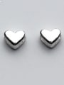 thumb 925 Sterling Silver With Silver Plated Simplistic Heart Charms 0