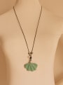 thumb Retro Green Leaf Shaped Necklace 1