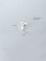 thumb 925 Sterling Silver With Platinum Plated Cute Mouse Necklaces 2