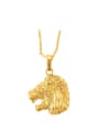 thumb Retro Lion Head Men Pendant 0