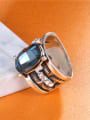 thumb Trendy Geometric Shaped Blue Zircon Ring 1