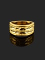 thumb Exquisite 24K Gold Plated Geometric Shaped Copper Ring 1