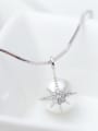 thumb Copper inlaid AAA zircon pearl elegant necklace 1