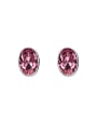 thumb S925 Silver Oval-shaped stud Earring 0