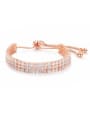 thumb Copper With Rose Gold Plated Delicate Chain Bracelets 0