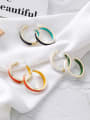 thumb Alloy With Gold Plated Simplistic Round Hoop Earrings 0