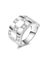 thumb Fashion Silver Plated Zircons Good Ring 0