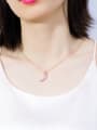 thumb Copper With Rose Gold Plated Personality horn Necklaces 1