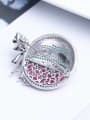 thumb Personalized Watermelon Zirconias Copper Brooch 2