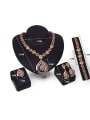 thumb Alloy Imitation-gold Plated Vintage style Water Drop shaped Four Pieces Jewelry Set 2