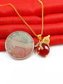 thumb Women Gourd Shaped Red Stone Necklace 2