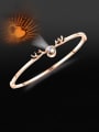 thumb Stainless Steel With Rose Gold Plated Simplistic Irregular Bangles 1