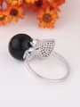 thumb Fashion Imitation Pearl Cubic Zirconias Copper Ring 2