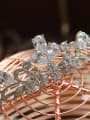 thumb Exquisite Crown-shape Micro Pave Zircon Wedding Hair Accessories 3