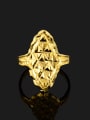 thumb Women Delicate 24K Gold Plated Diamond Shaped Ring 1