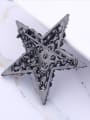 thumb Gun Color Plated Star Rhinestones-covered Alloy Brooch 1
