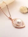 thumb Freshwater Pearl Eye-shaped Necklace 0