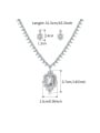 thumb Copper With Platinum Plated Simplistic Geometric  Pendant 2 Piece Jewelry Set 4