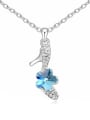 thumb Personalized High-heeled Shoes Pendant austrian Crystals Necklace 4