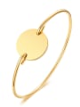 thumb Stainless Steel With IP Gold Plated Fashion Round Bangles 0