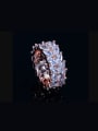 thumb Copper inlaid AAA zircon bling-bling rings 2