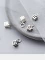 thumb 925 Sterling Silver With Silver Plated Classic Square Charms 1