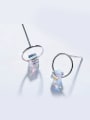 thumb S925 Silver Round Shaped hoop earring 2