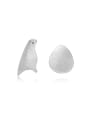 thumb Egg Bird -shape Silver Stud Earrings 0