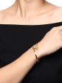 thumb All-match Open Design Gold Plated Arrow Shaped Bangle 1