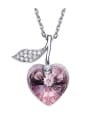 thumb 2018 Heart Shaped austrian Crystal Necklace 3