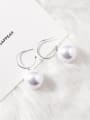 thumb Alloy With Gold Plated Trendy Round  Imitation Pearl Hoop Earrings(very big) 2