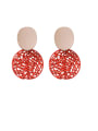thumb Alloy With Rose Gold Plated Fashion Hollow Round Drop Earrings 0