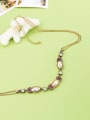 thumb Gold Plated Simple Style Long Sweater Necklace 1