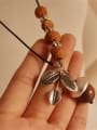 thumb Women Vintage Walnut Shaped Necklace 2