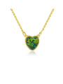 thumb 925 Sterling Silver With Gold Plated Simplistic Heart Locket Necklace 0
