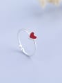 thumb Fashionable Red Heart Shaped Ring 2