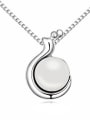 thumb Simple Imitation Pearl-accented Alloy Necklace 3