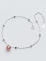 thumb Elegant Round Shaped Crystal S925 Silver Foot Jewelry 0