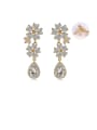 thumb Copper With Cubic Zirconia Luxury Flower Cluster Earrings 0