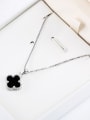 thumb Fashion S925 Sterling Silver Flower-shaped Zircon Necklace 3