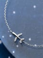 thumb 925 Sterling Silver With Platinum Plated Personality plane Bracelets 0