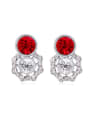thumb Fashion Shiny austrian Crystals-covered Alloy Earrings 1