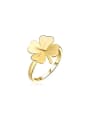 thumb Fresh 18K Gold Plated leaf Shaped Ring 0