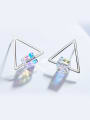 thumb S925 Silver Triangle Shaped stud Earring 0