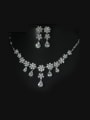 thumb Elegant Flower Wedding Jewelry Set 1